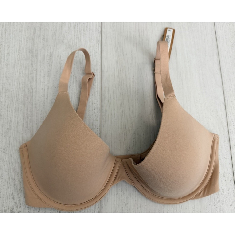 NWT SKIMS Fits Everybody Plunge Bra Sz‎ 34DD Mica Nude Color
